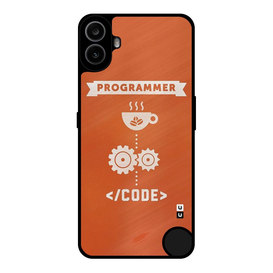 Programmer Coffee Code Metal Back Case for Nothing CMF Phone 1