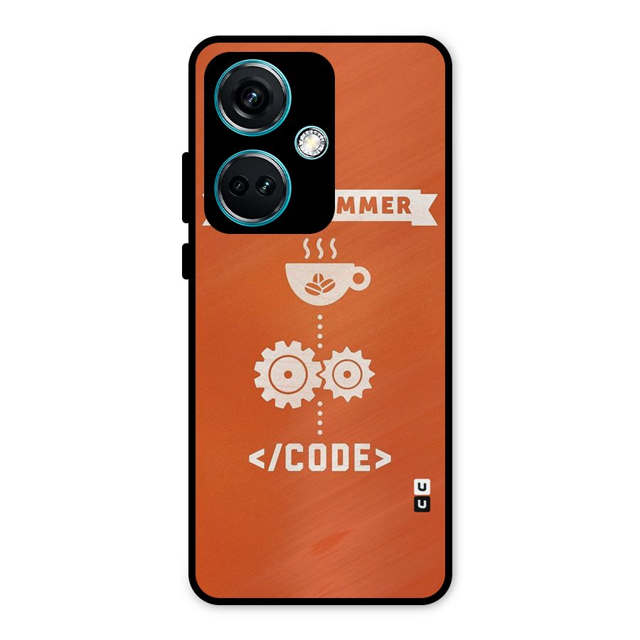Programmer Coffee Code Metal Back Case for OnePlus Nord CE 3 5G