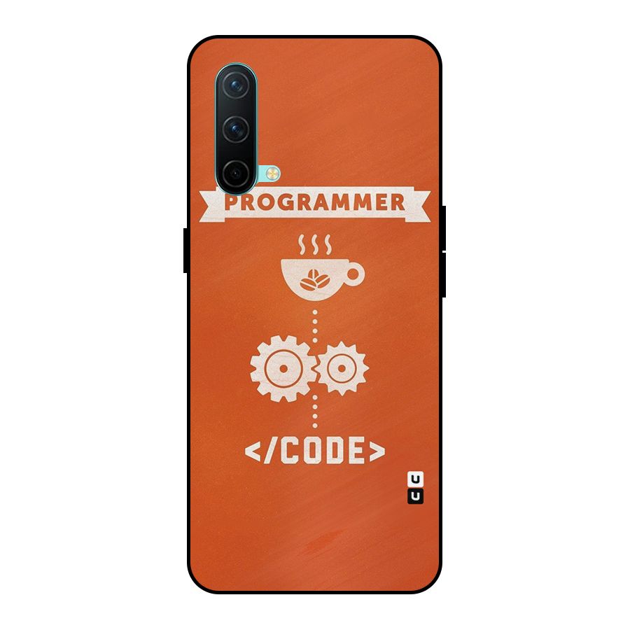 Programmer Coffee Code Metal Back Case for OnePlus Nord CE 5G