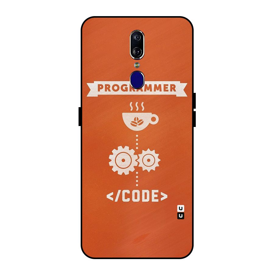 Programmer Coffee Code Metal Back Case for Oppo F11