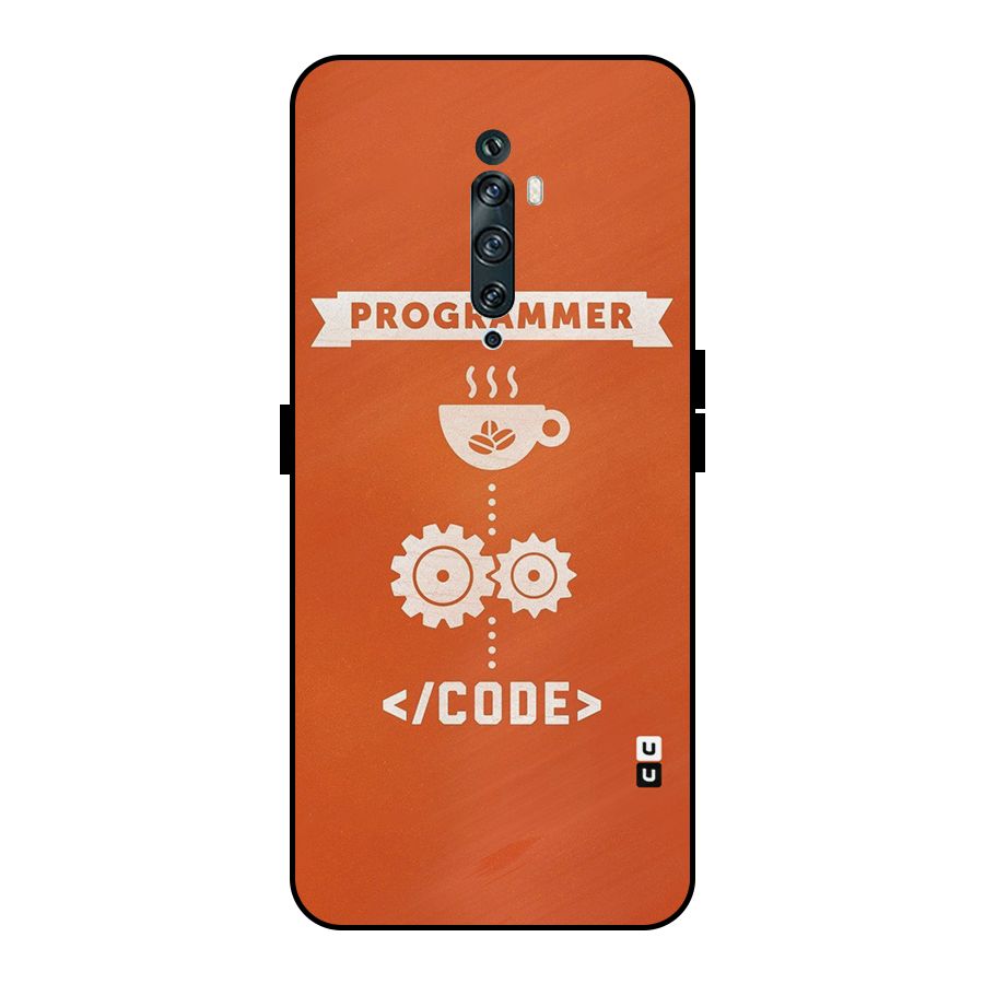 Programmer Coffee Code Metal Back Case for Oppo Reno2 Z