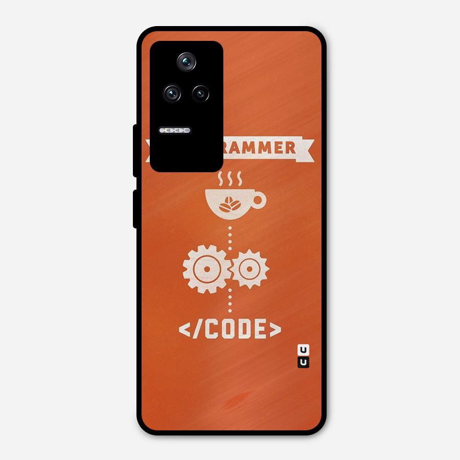 Programmer Coffee Code Metal Back Case for Poco F4 5G