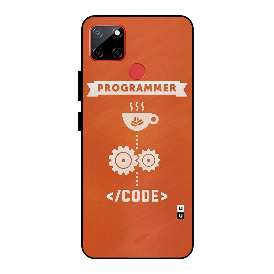 Programmer Coffee Code Metal Back Case for Realme C12