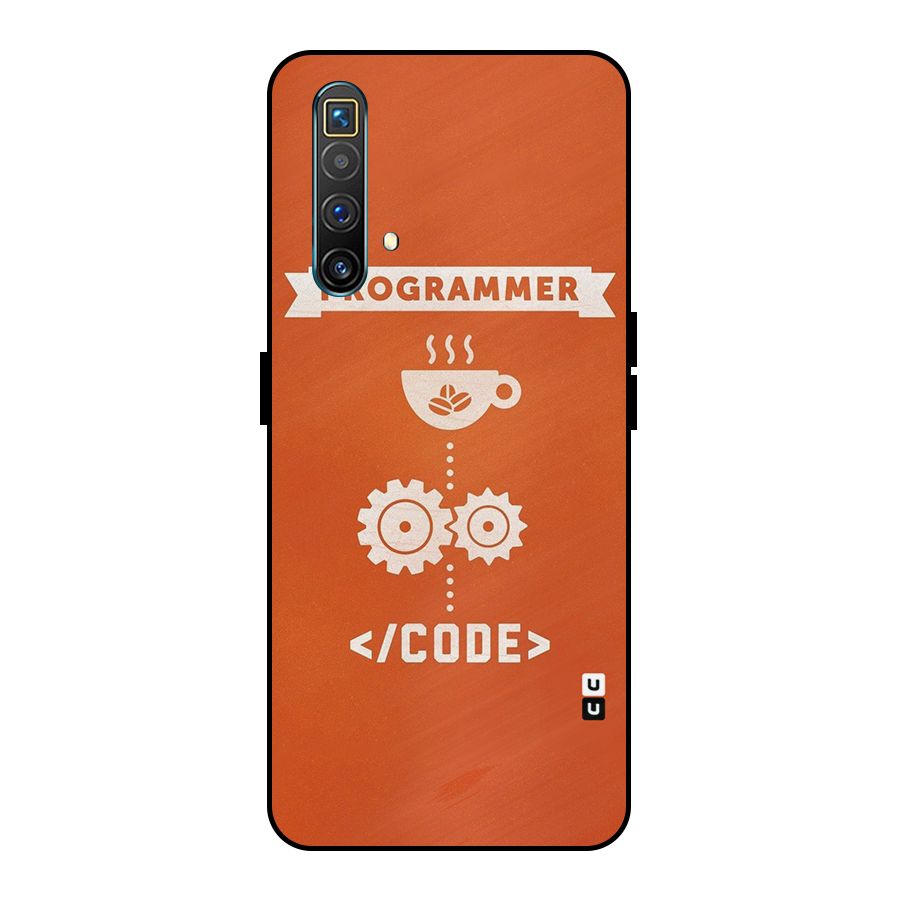 Programmer Coffee Code Metal Back Case for Realme X3 SuperZoom
