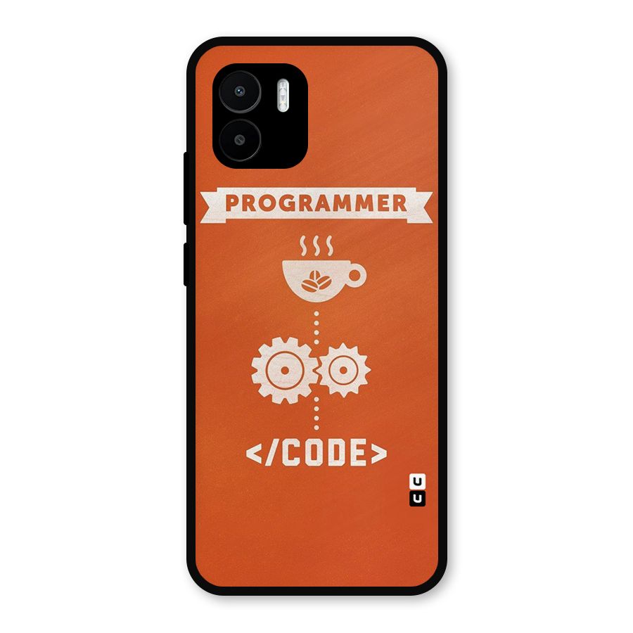 Programmer Coffee Code Metal Back Case for Redmi A2