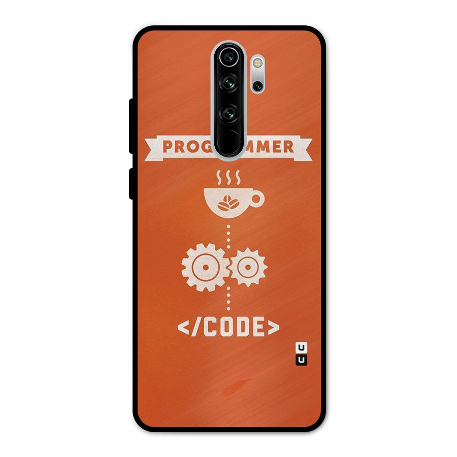 Programmer Coffee Code Metal Back Case for Redmi Note 8 Pro