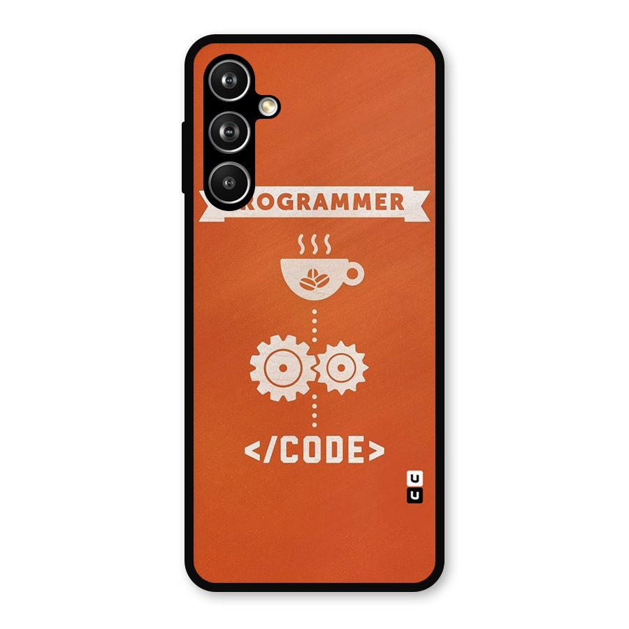 Programmer Coffee Code Metal Back Case for Samsung Galaxy M54
