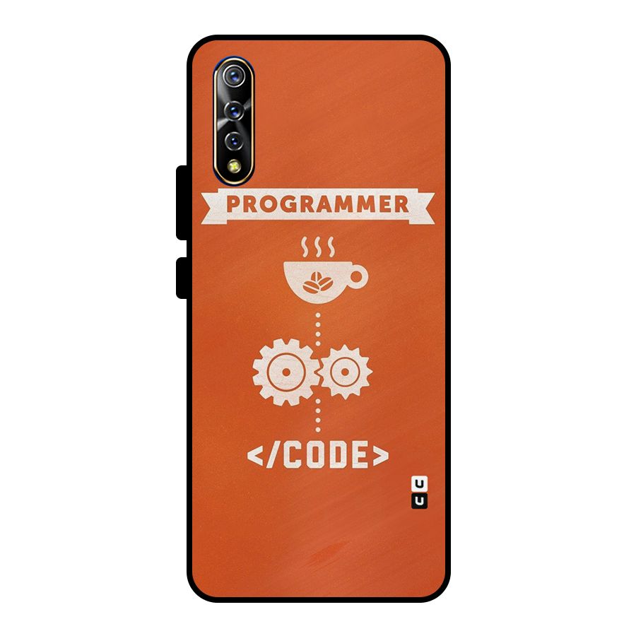 Programmer Coffee Code Metal Back Case for Vivo S1