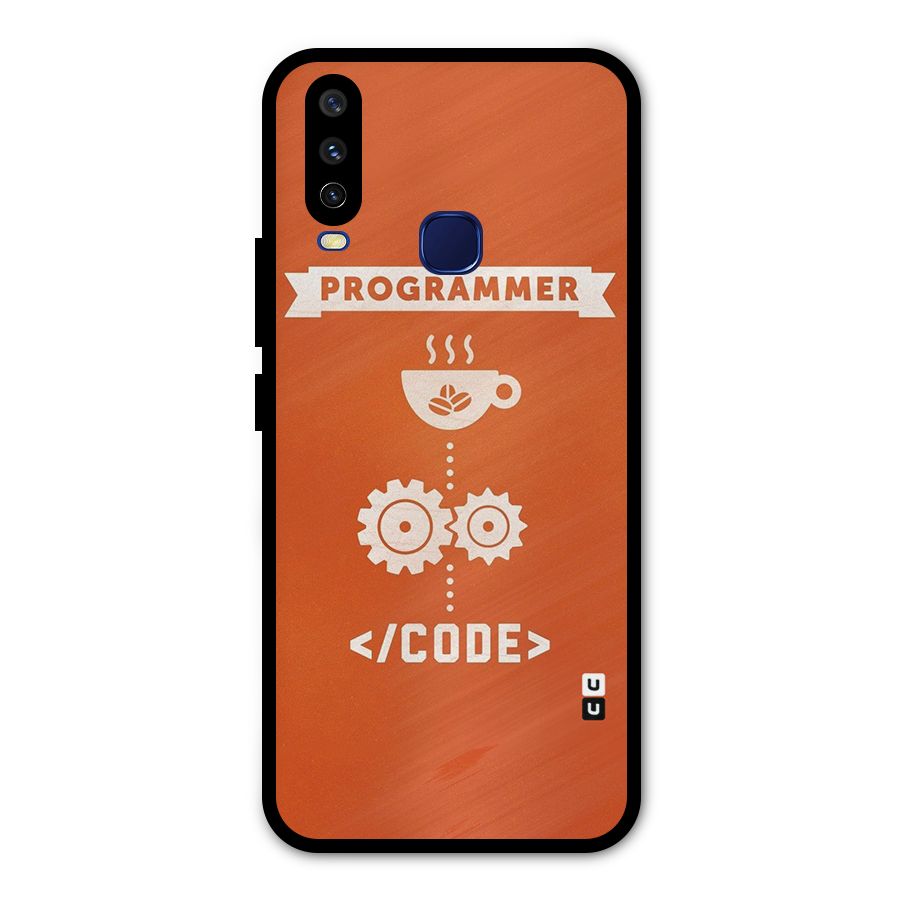 Programmer Coffee Code Metal Back Case for Vivo V17