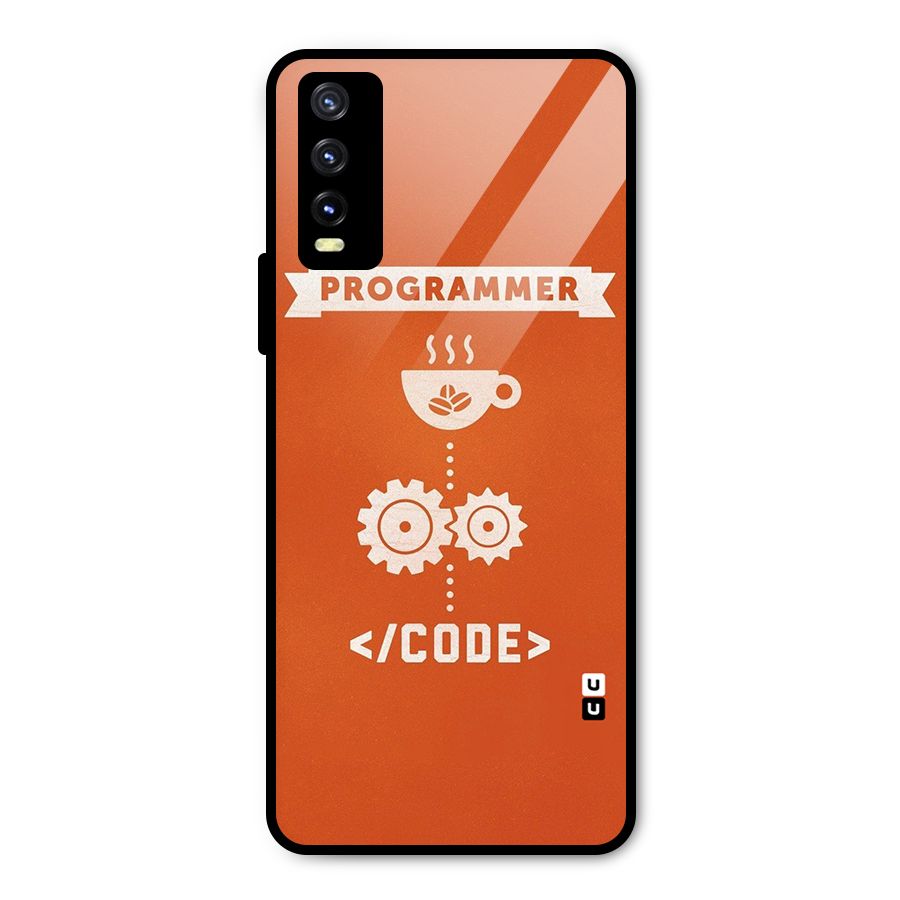 Programmer Coffee Code Metal Back Case for Vivo Y20g