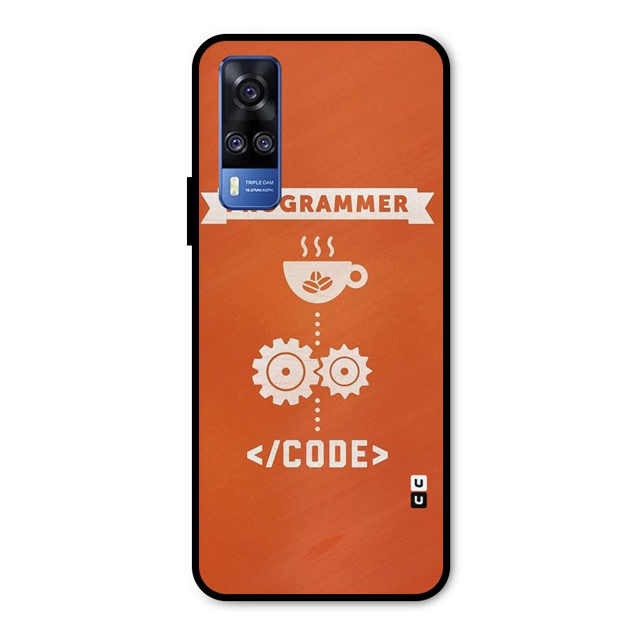 Programmer Coffee Code Metal Back Case for Vivo Y31