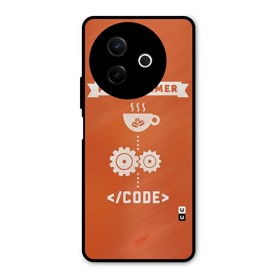 Programmer Coffee Code Metal Back Case for Vivo Y39