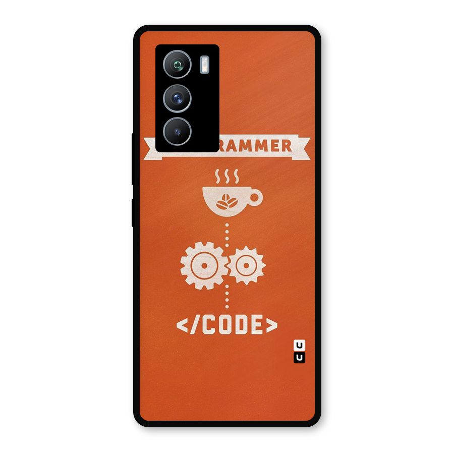 Programmer Coffee Code Metal Back Case for iQOO 9 SE