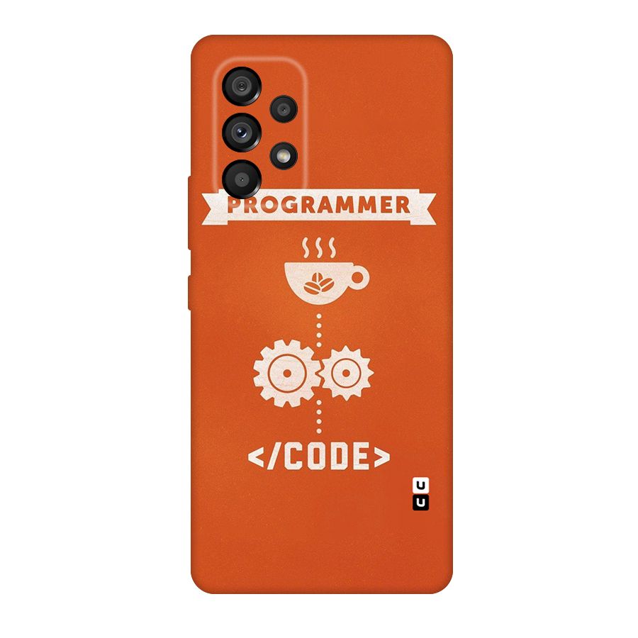 Programmer Coffee Code Original Polycarbonate Back Case for Galaxy A53 5G