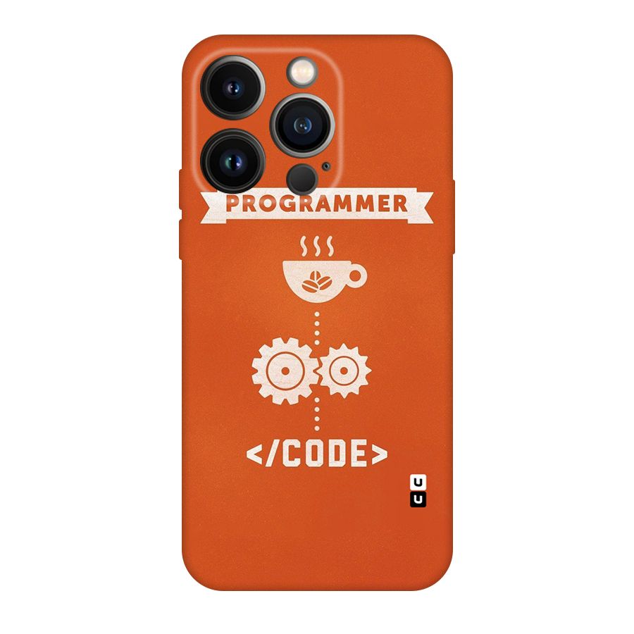 Programmer Coffee Code Original Polycarbonate Back Case for iPhone 14 Pro