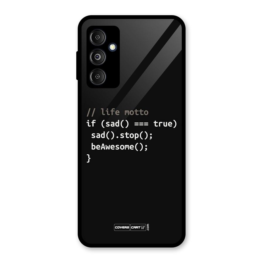 Programmers Life Glass Back Case for Galaxy M14 5G