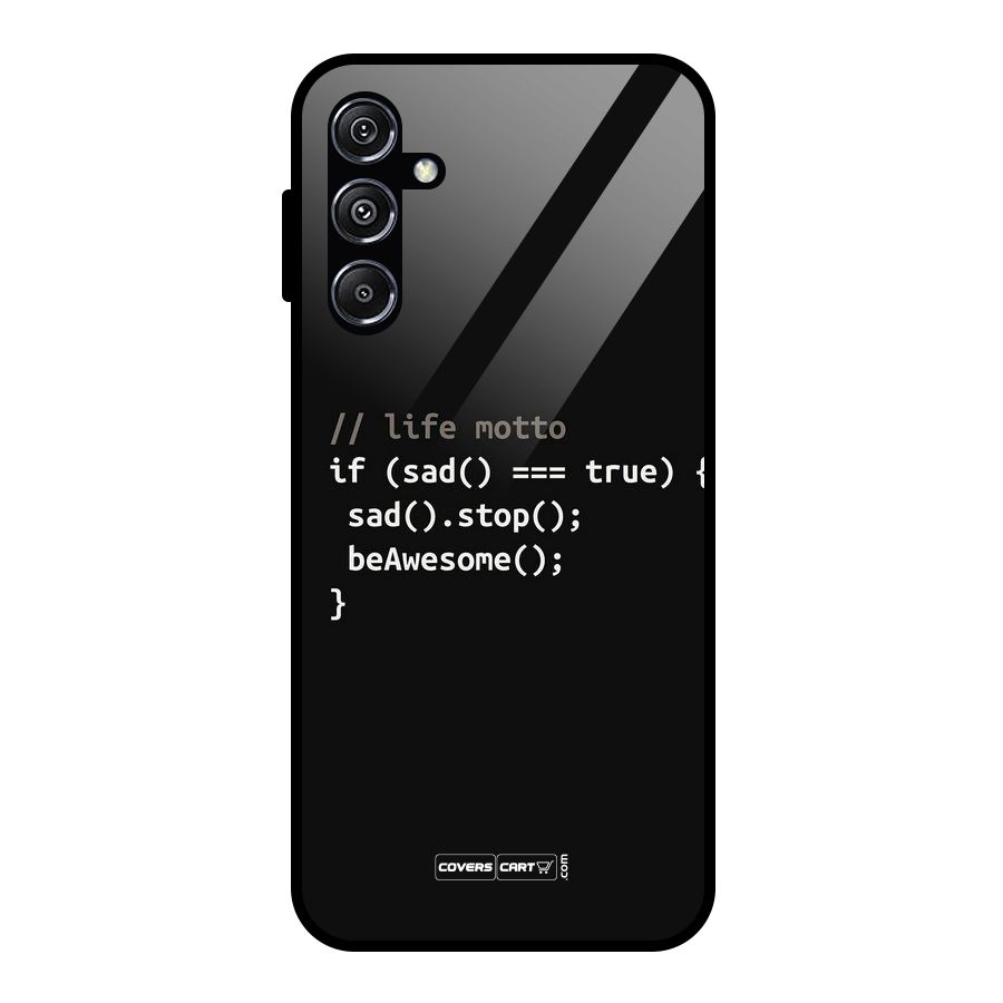 Programmers Life Glass Back Case for Galaxy M34 5G