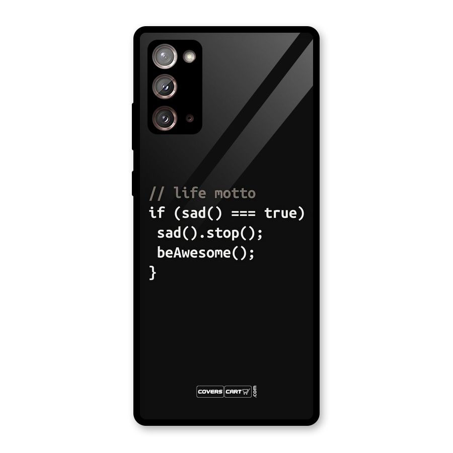 Programmers Life Glass Back Case for Galaxy Note 20