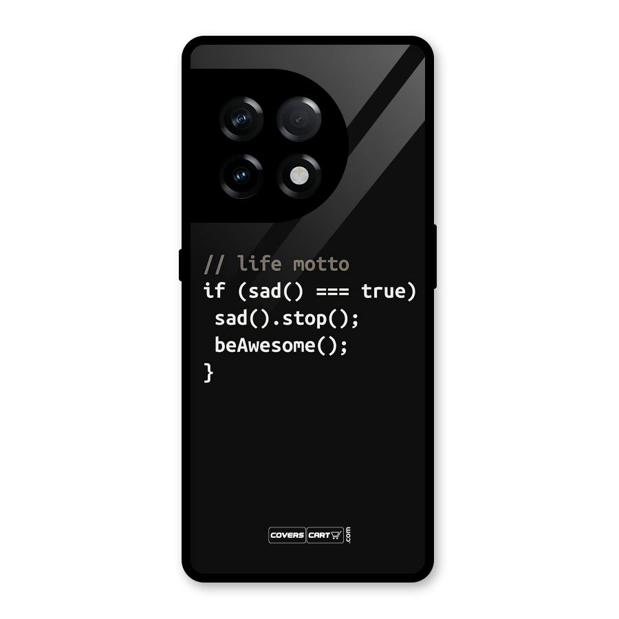 Programmers Life Glass Back Case for OnePlus 11R