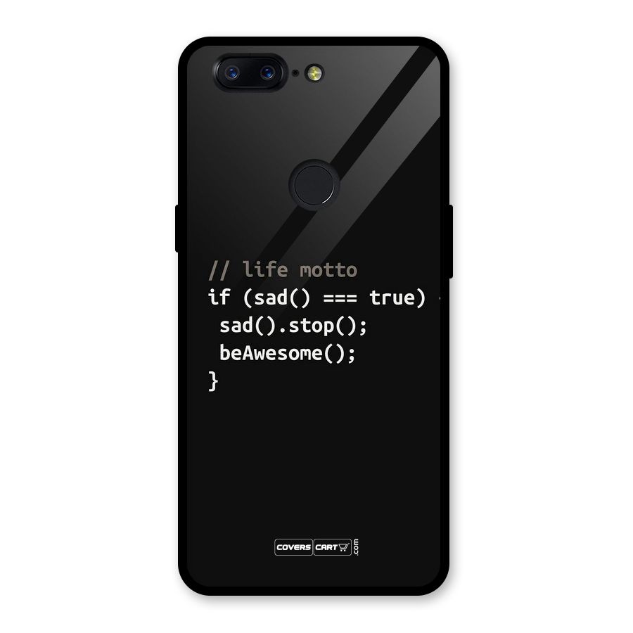 Programmers Life Glass Back Case for OnePlus 5T