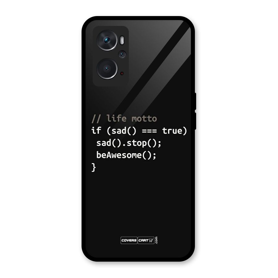 Programmers Life Glass Back Case for Oppo K10 4G