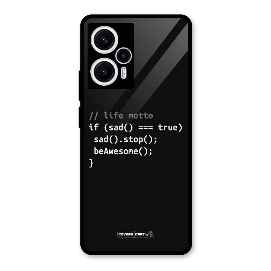 Programmers Life Glass Back Case for Poco F5