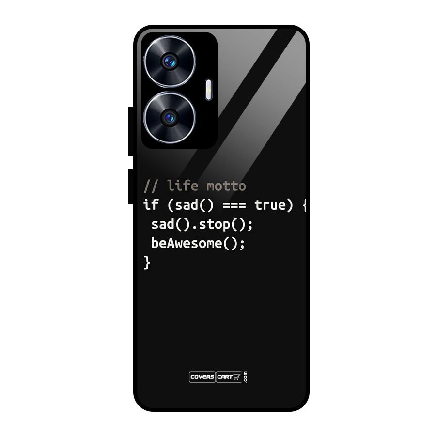 Programmers Life Glass Back Case for Realme Narzo N55