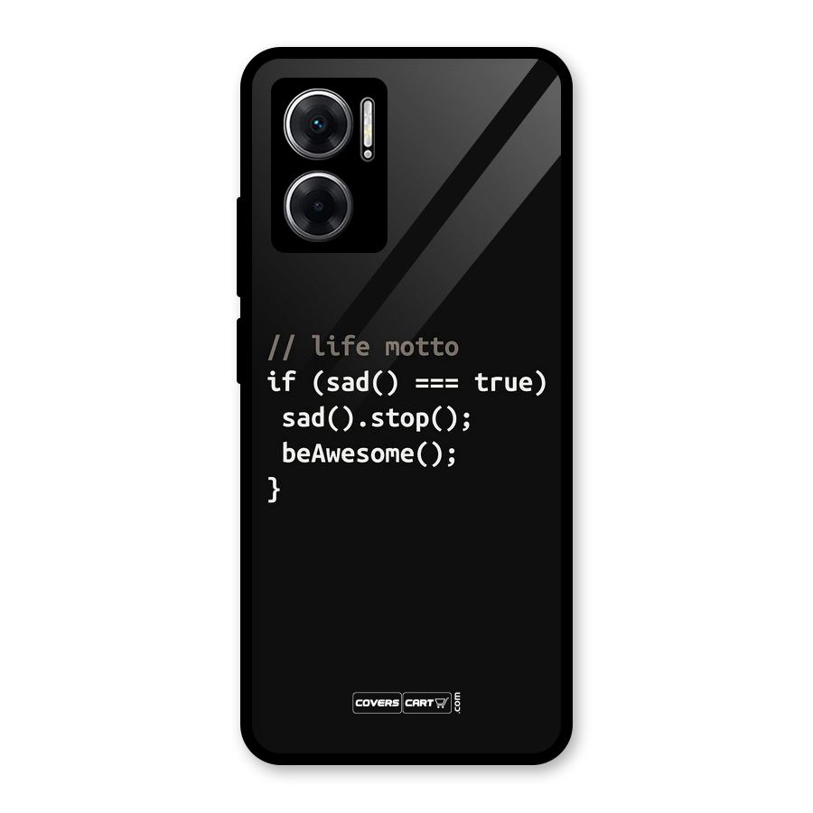 Programmers Life Glass Back Case for Redmi 11 Prime 5G