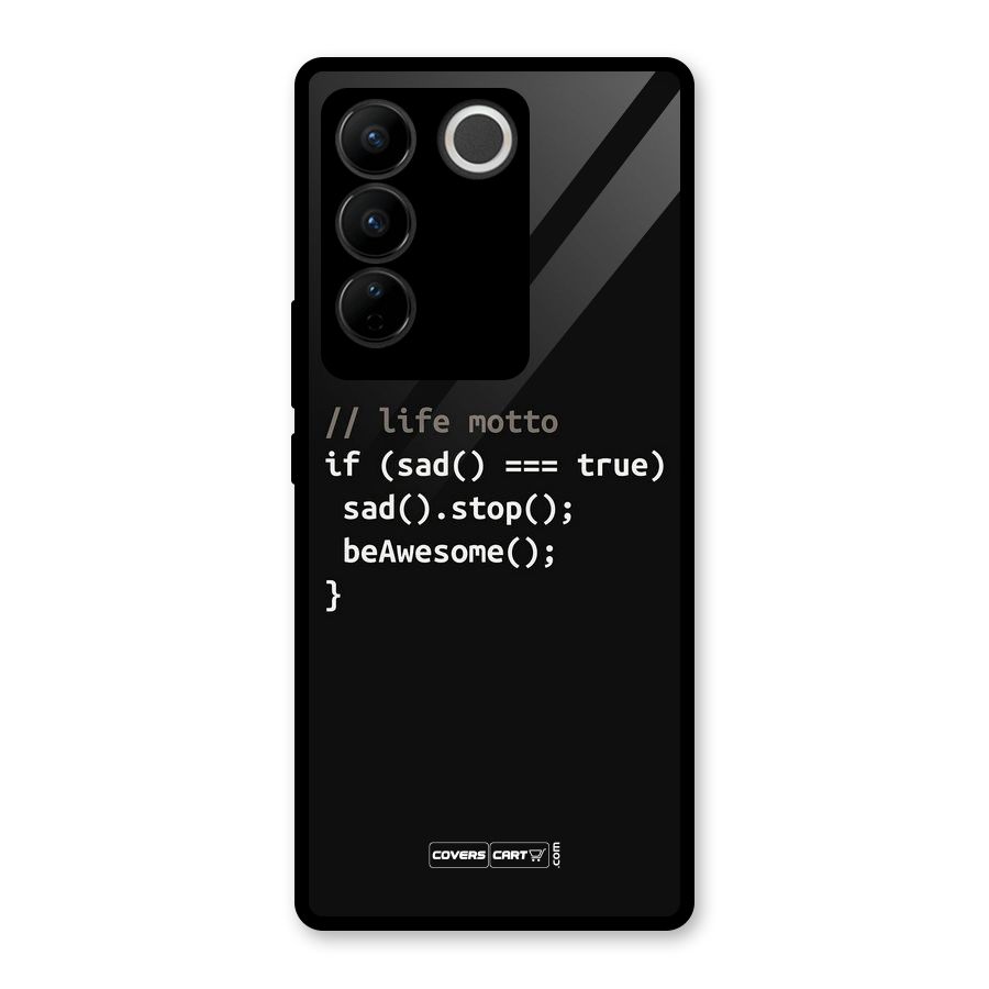 Programmers Life Glass Back Case for Vivo V27