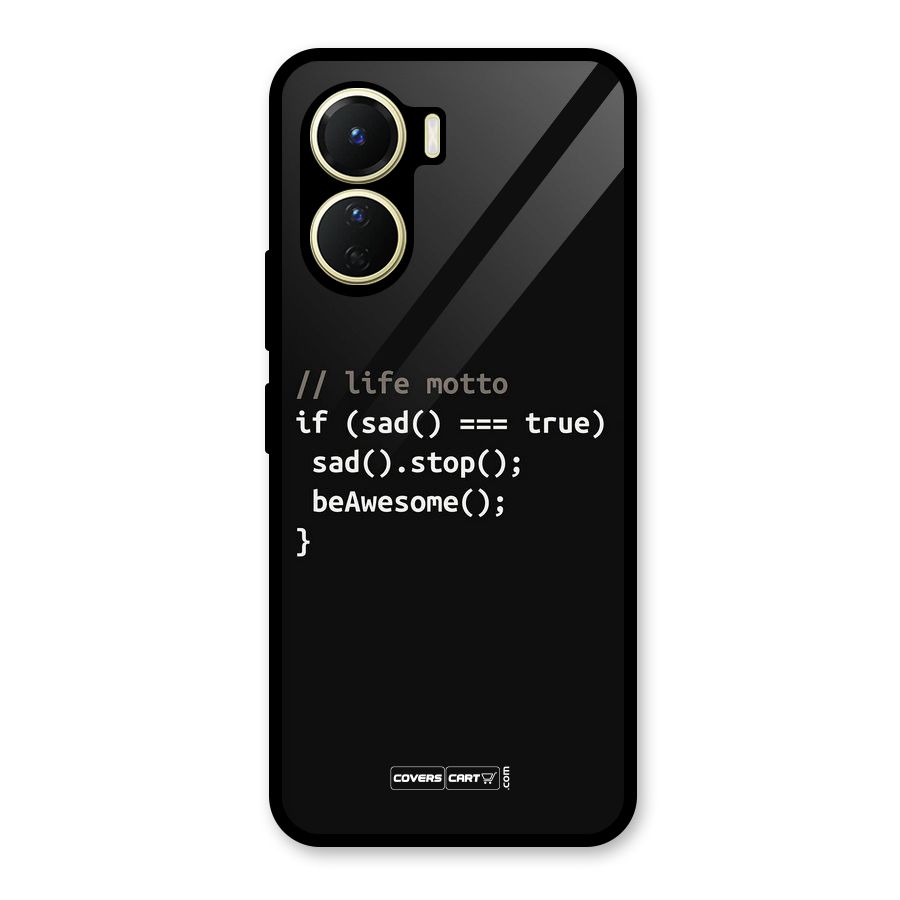 Programmers Life Glass Back Case for Vivo Y16