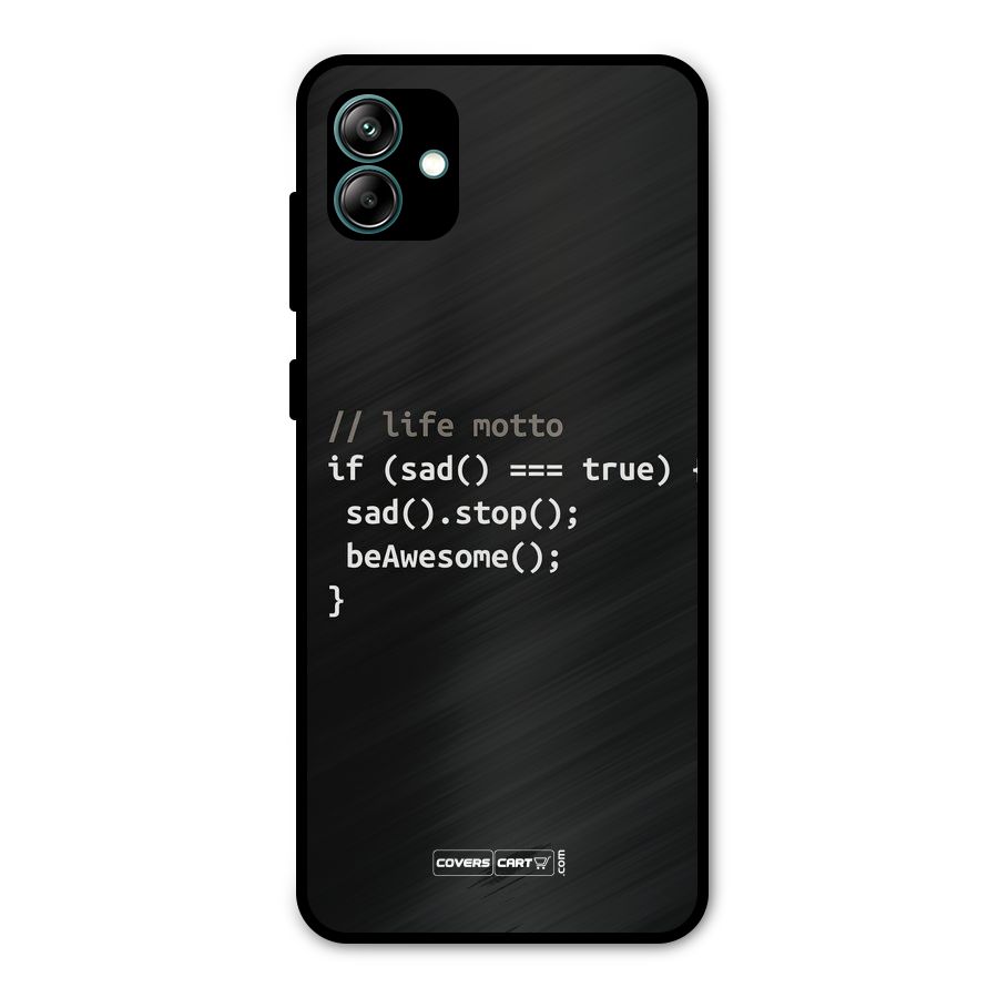 Programmers Life Metal Back Case for Galaxy A04