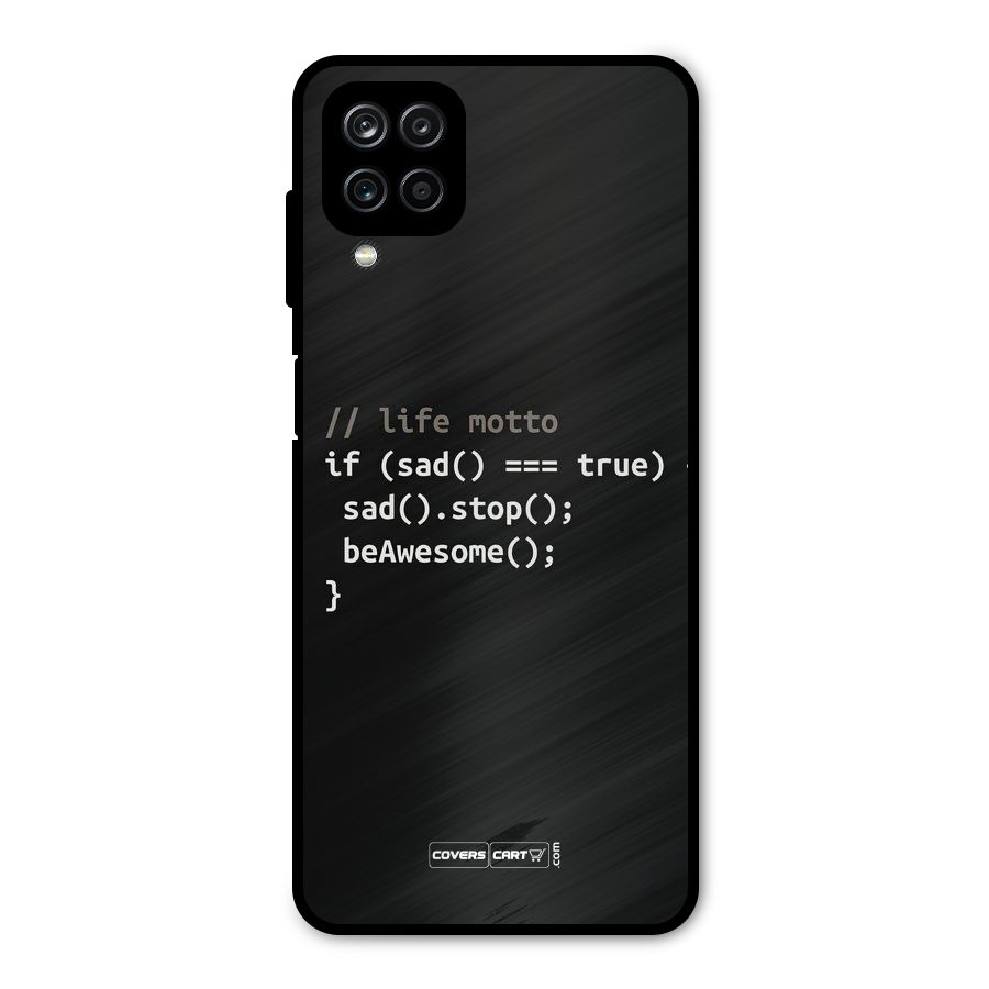 Programmers Life Metal Back Case for Galaxy A12