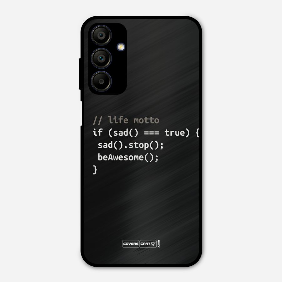 Programmers Life Metal Back Case for Galaxy A15 5G
