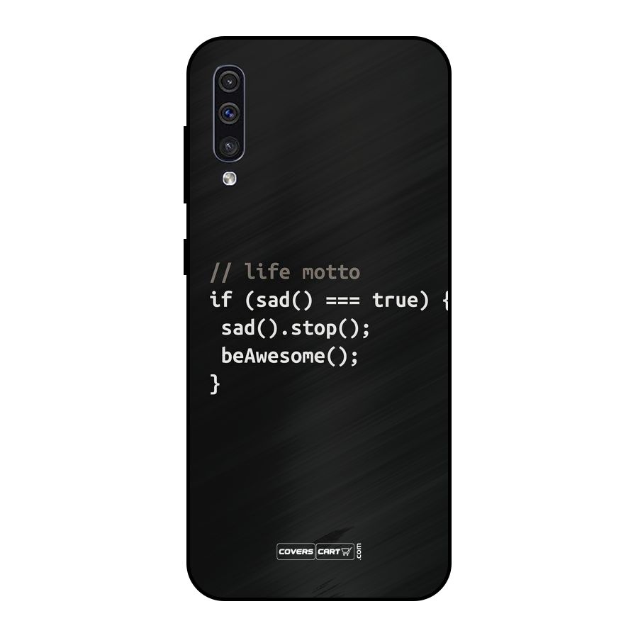 Programmers Life Metal Back Case for Galaxy A30s