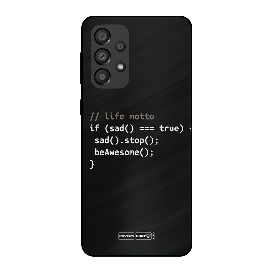 Programmers Life Metal Back Case for Galaxy A33 5G