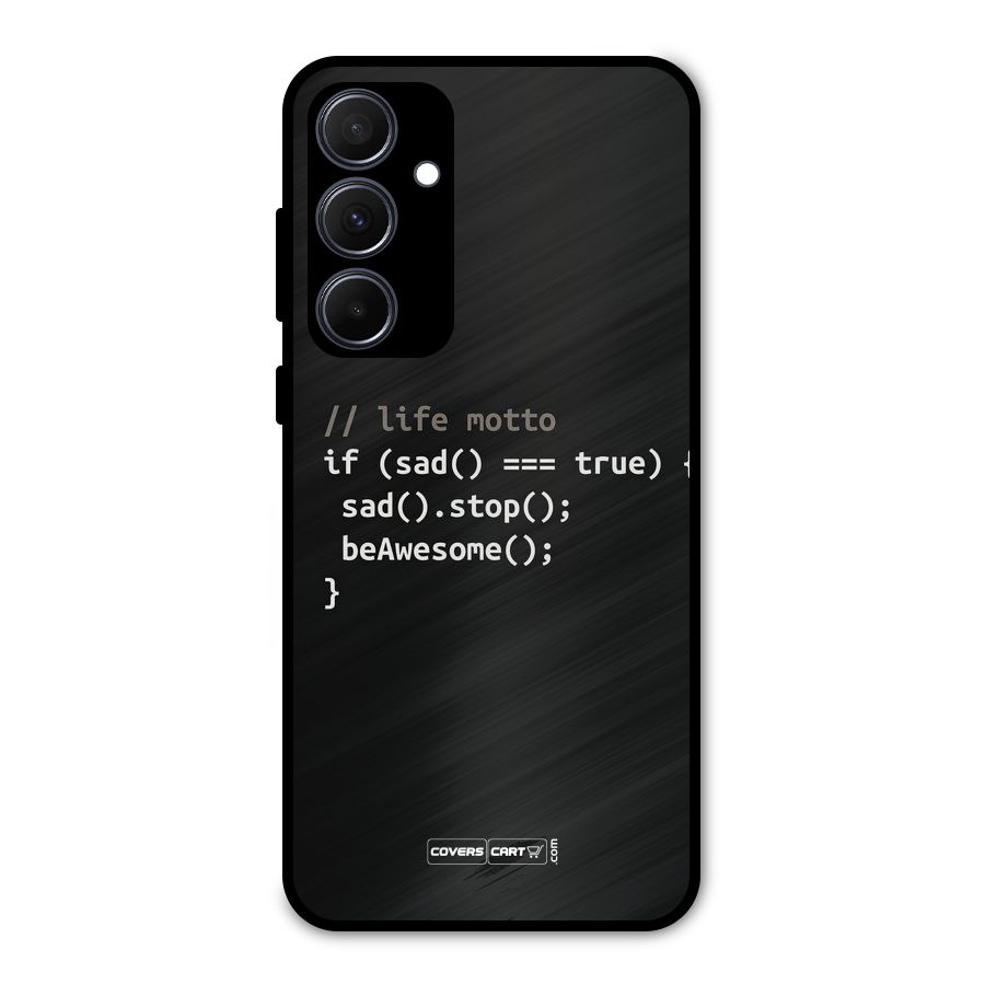 Programmers Life Metal Back Case for Galaxy A35