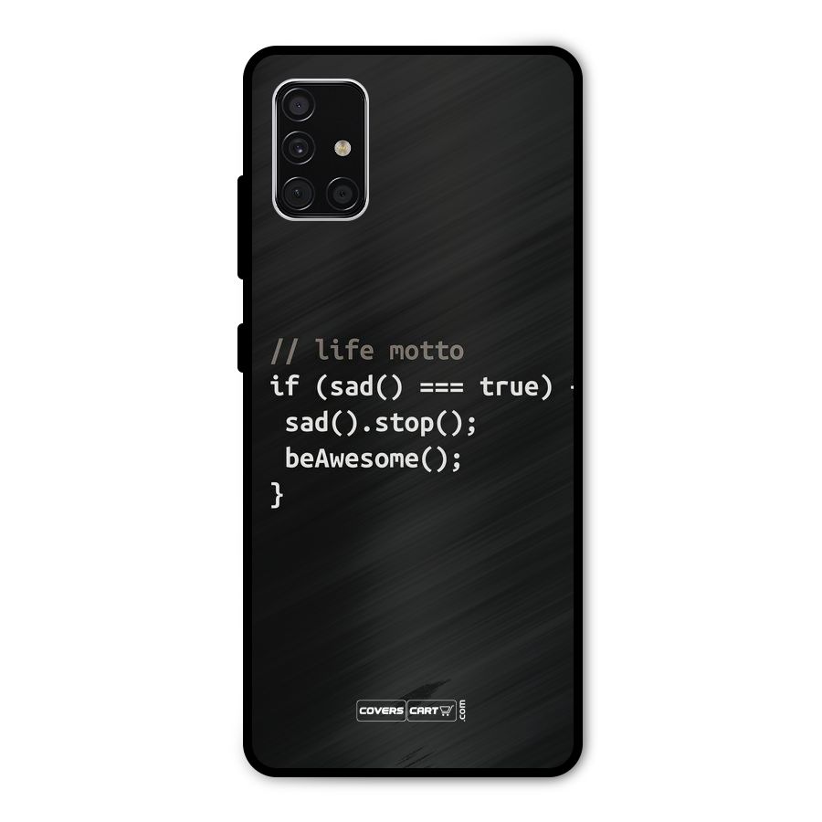 Programmers Life Metal Back Case for Galaxy A51