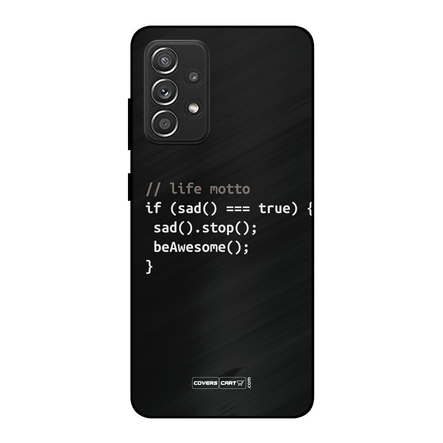 Programmers Life Metal Back Case for Galaxy A52s 5G