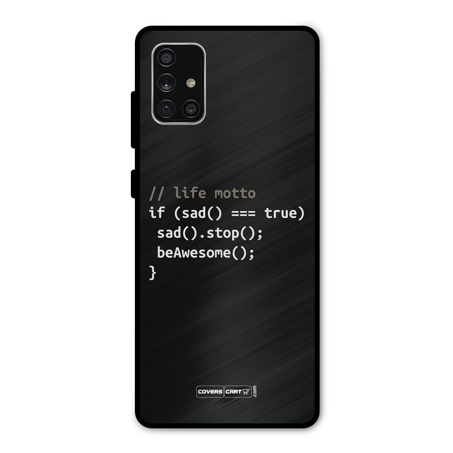 Programmers Life Metal Back Case for Galaxy A71