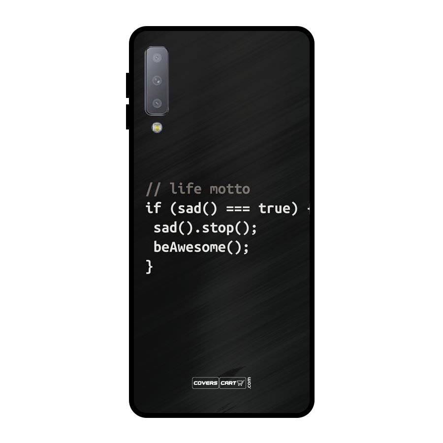 Programmers Life Metal Back Case for Galaxy A7 (2018)