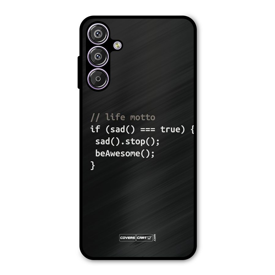 Programmers Life Metal Back Case for Galaxy F15