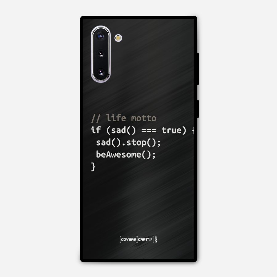 Programmers Life Metal Back Case for Galaxy Note 10