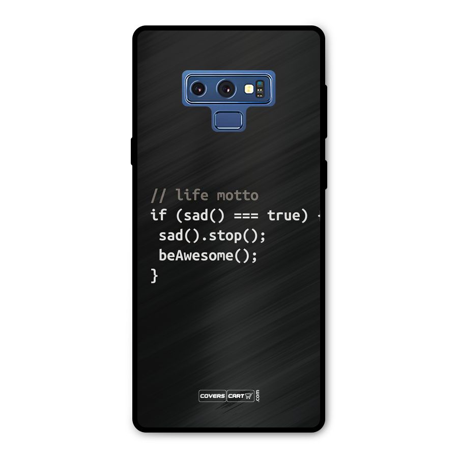 Programmers Life Metal Back Case for Galaxy Note 9