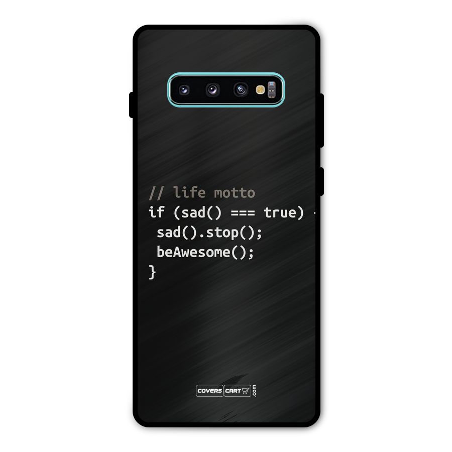 Programmers Life Metal Back Case for Galaxy S10 Plus