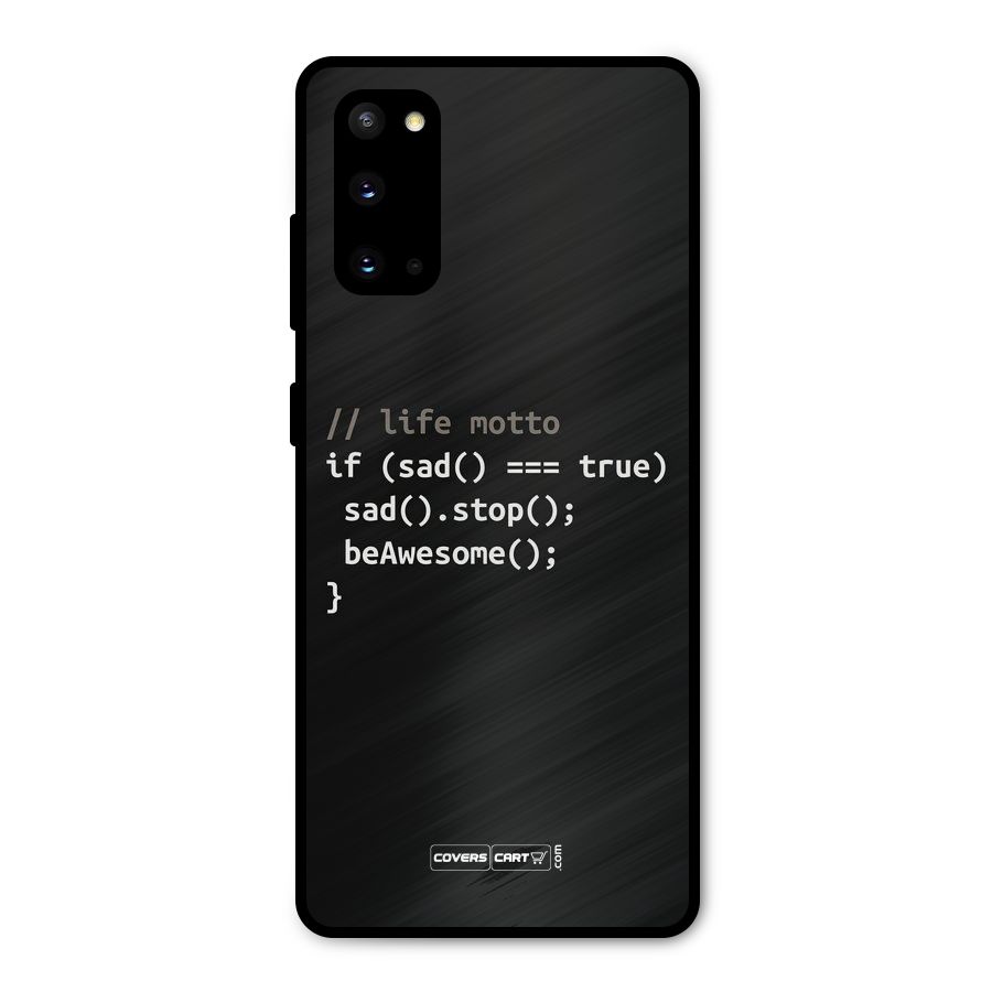 Programmers Life Metal Back Case for Galaxy S20