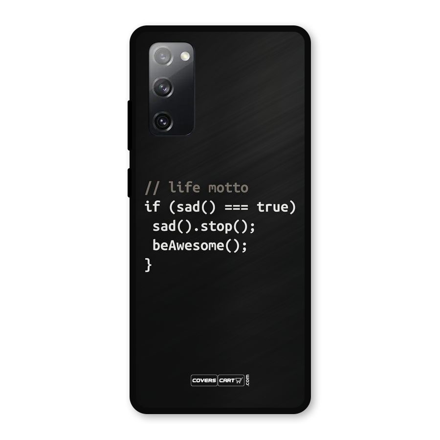 Programmers Life Metal Back Case for Galaxy S20 FE 5G