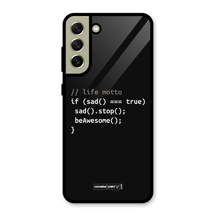 Programmers Life Metal Back Case for Galaxy S21 FE 5G (2023)