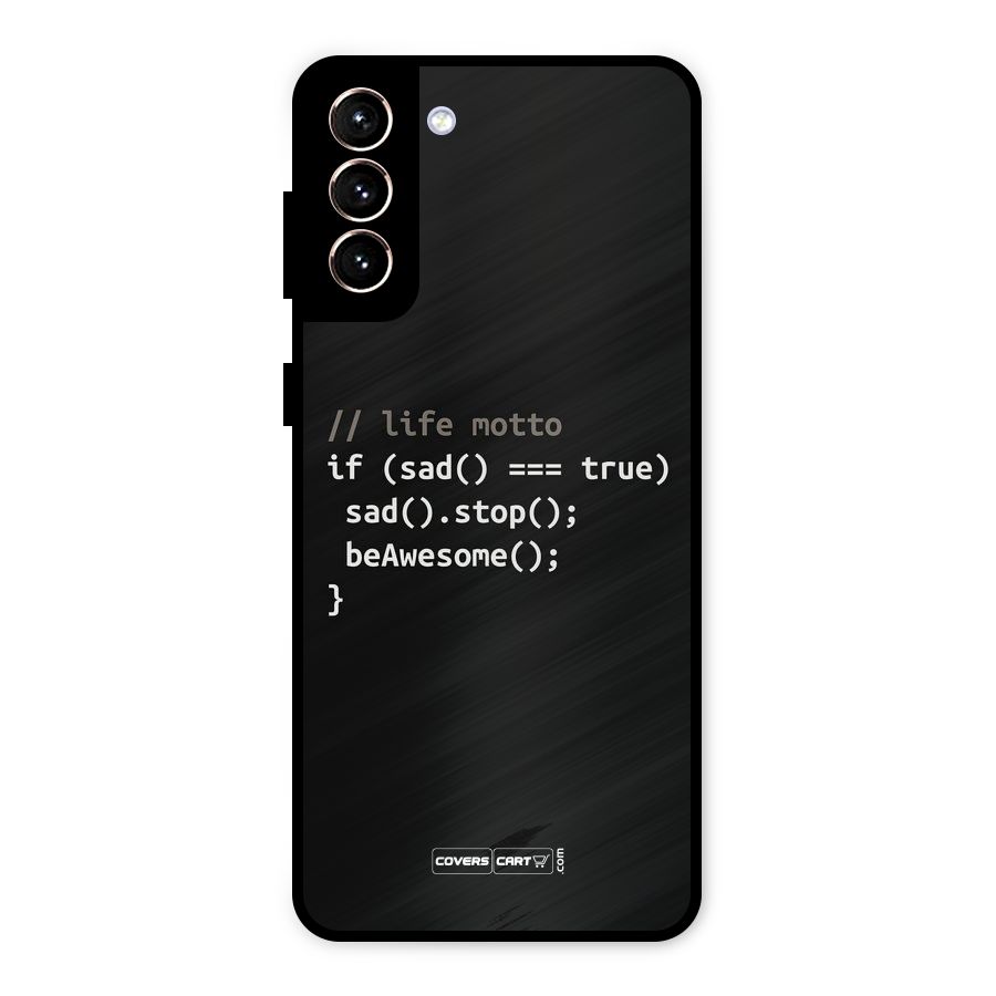Programmers Life Metal Back Case for Galaxy S21 Plus