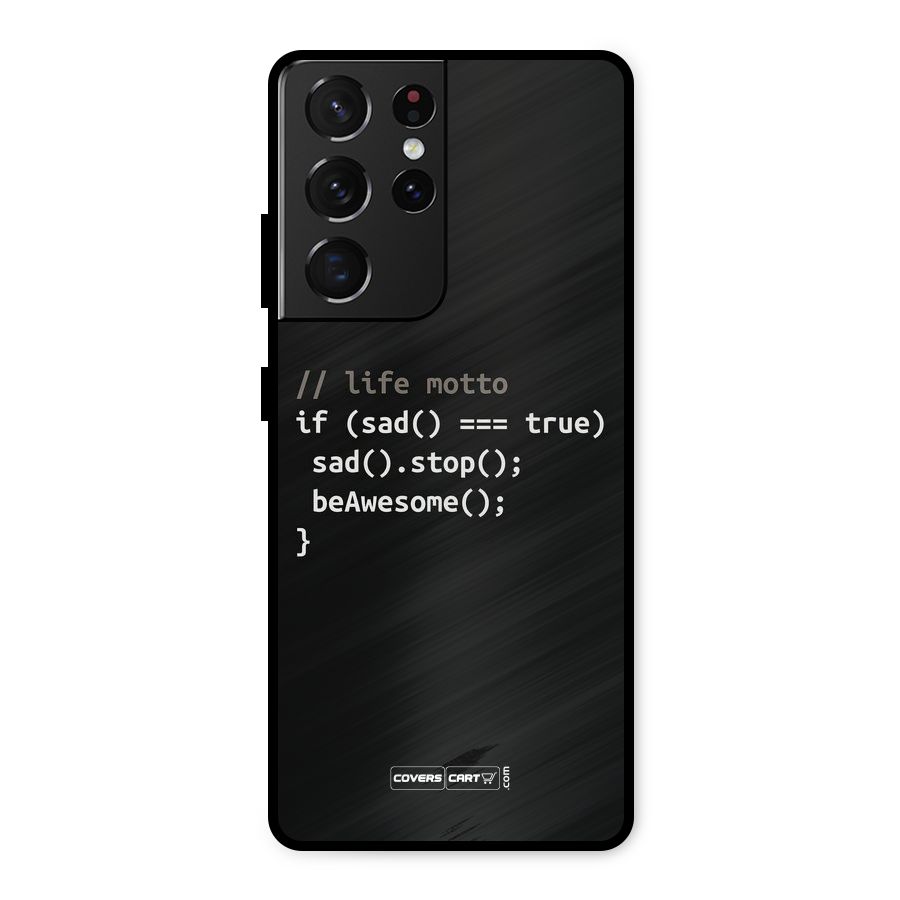Programmers Life Metal Back Case for Galaxy S21 Ultra 5G