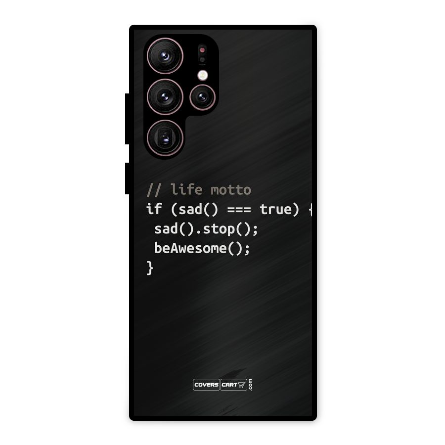 Programmers Life Metal Back Case for Galaxy S22 Ultra 5G